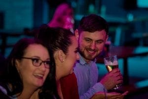 Scotts Hotel Courtyard, people having fun