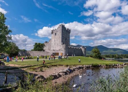 Ross Island walking trail near Ross Castle in Killarney