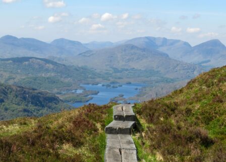 Torc Mountain walking route overlooking Killarney